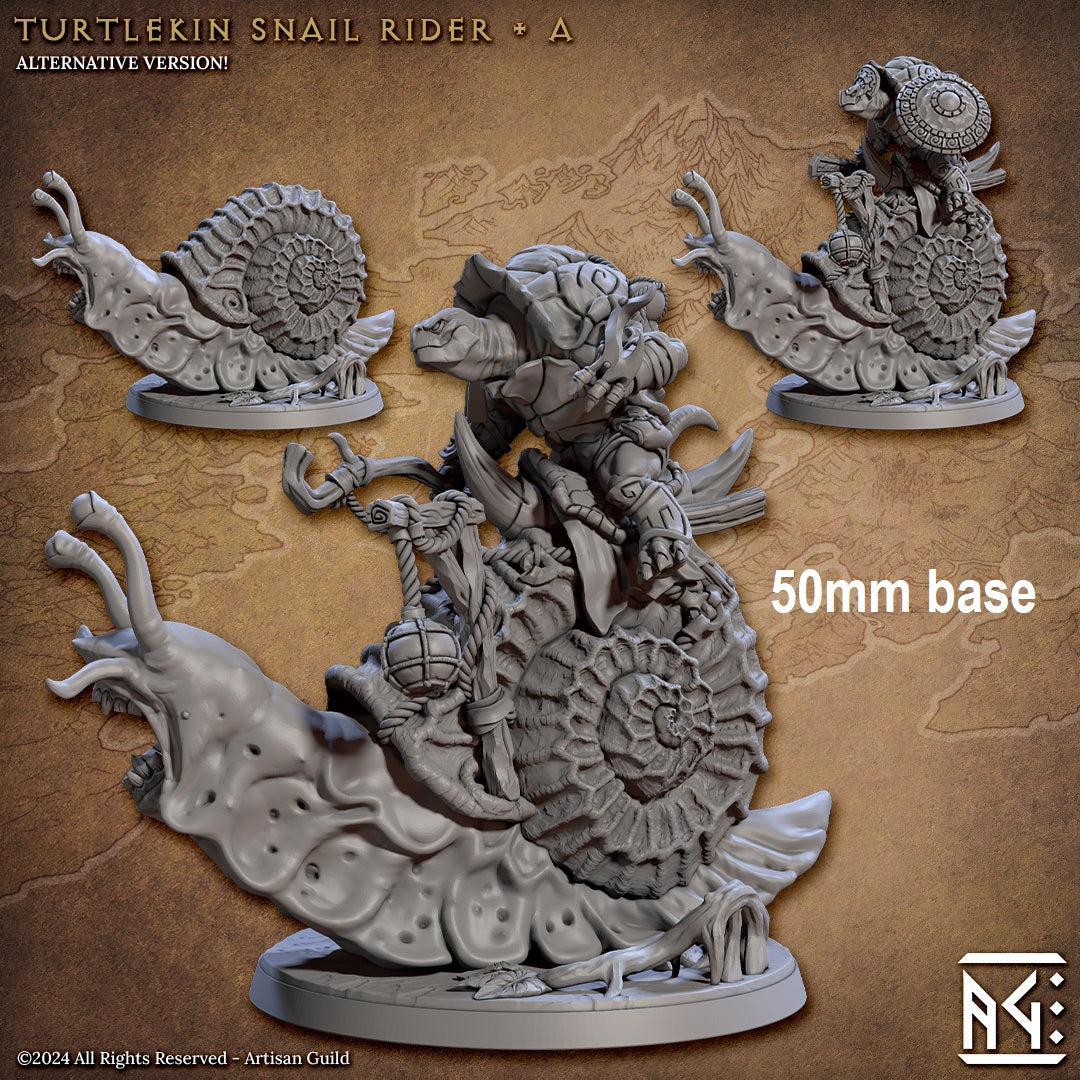 Turtlekin Snail Rider (Base Sculpt A)