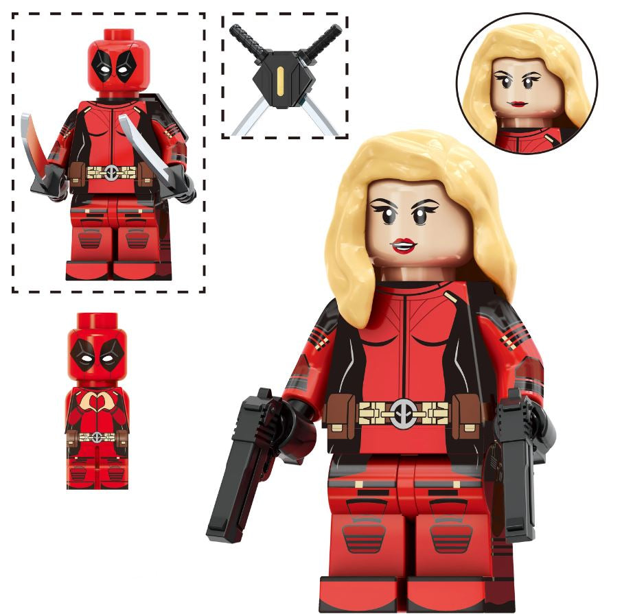 Lady Red Mercenary Custom Minifig