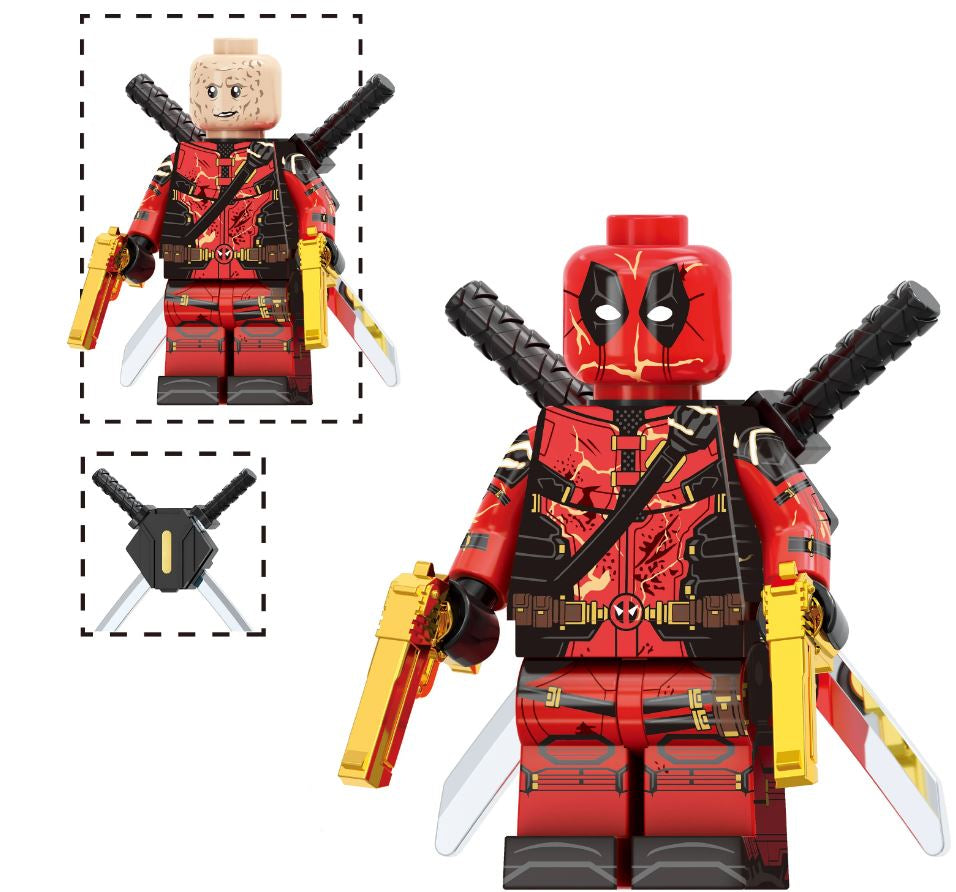 Red Mercenary Custom Minifig