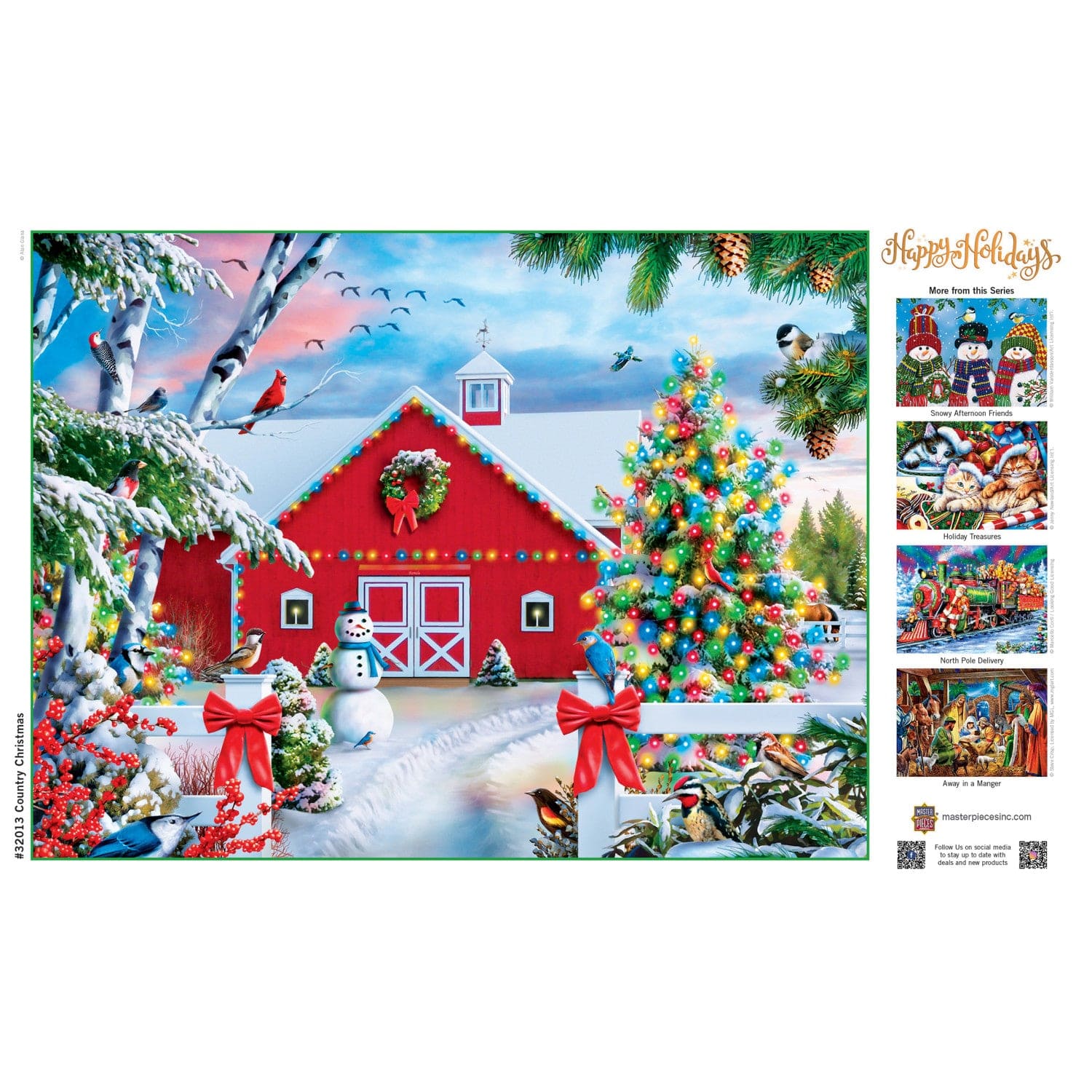 Happy Holidays - Country Christmas 300 Piece EZ Grip Jigsaw Puzzle
