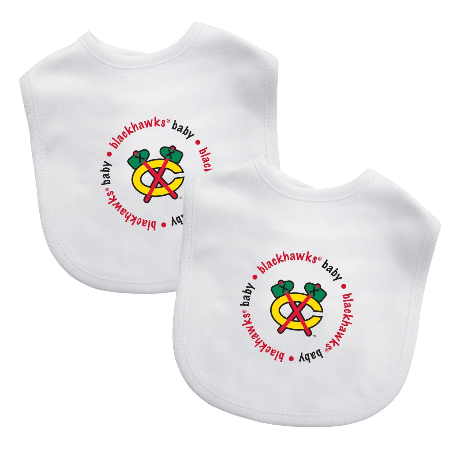 Chicago Blackhawks - Baby Bibs 2-Pack - White