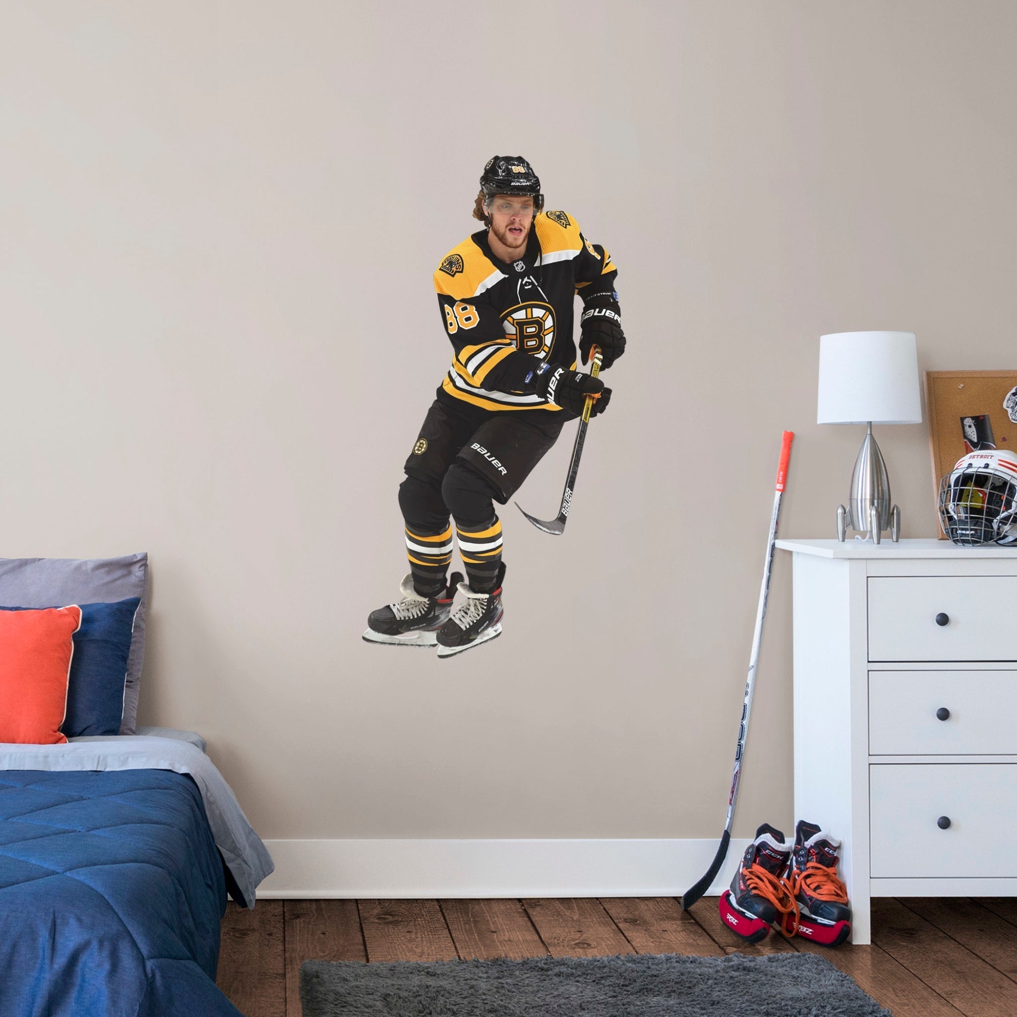 David Pastrňák - RealBig Collection - Official NHL - Boston Bruins - Reusable Vinyl Wall Decals #1