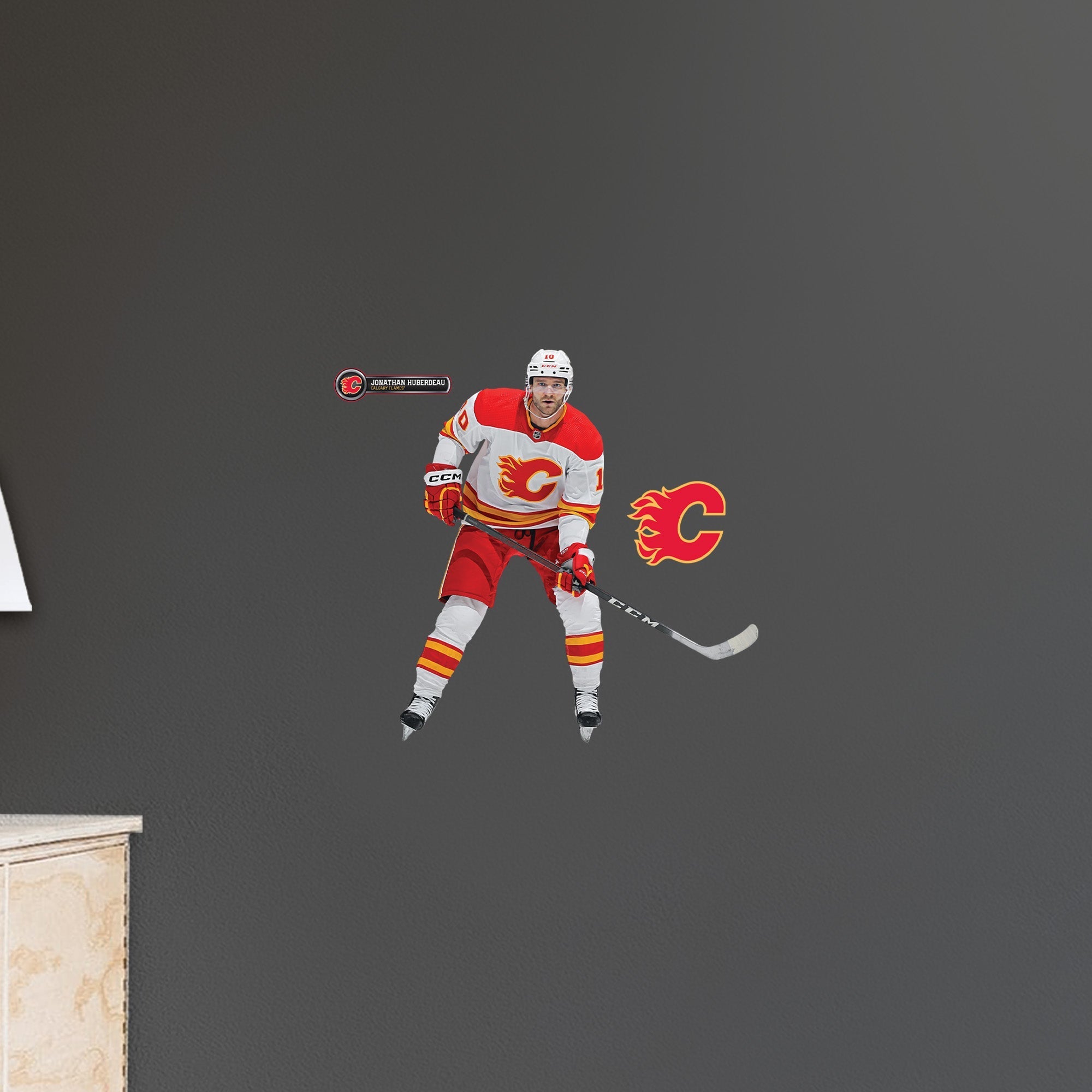 Jonathan Huberdeau - RealBig Collection - Official NHL - Calgary Flames - Reusable Vinyl Wall Decals