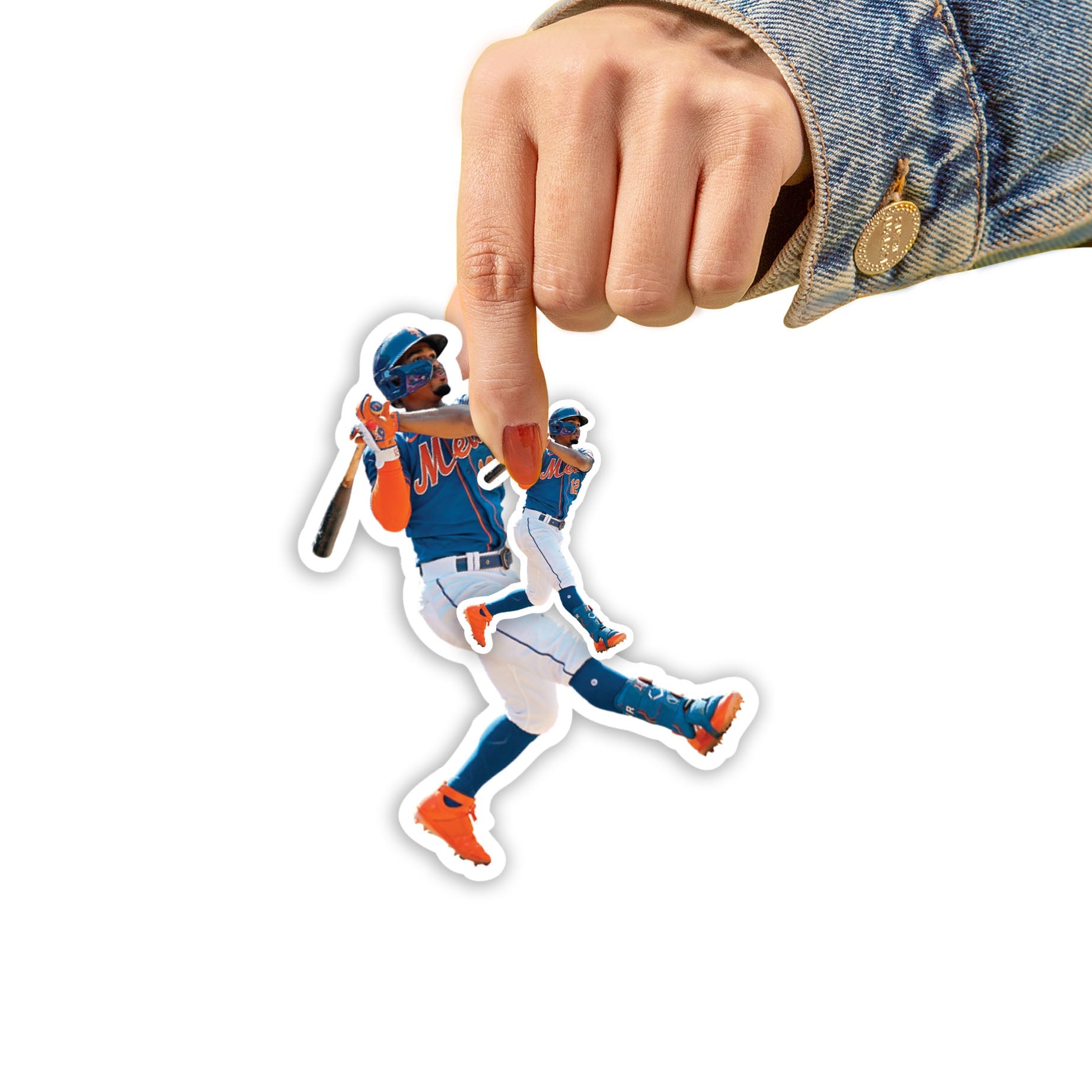 Francisco Lindor - 5 Player Minis (Mixed Sizes) - Official MLB - New York Mets - Reusable Vinyl Decals