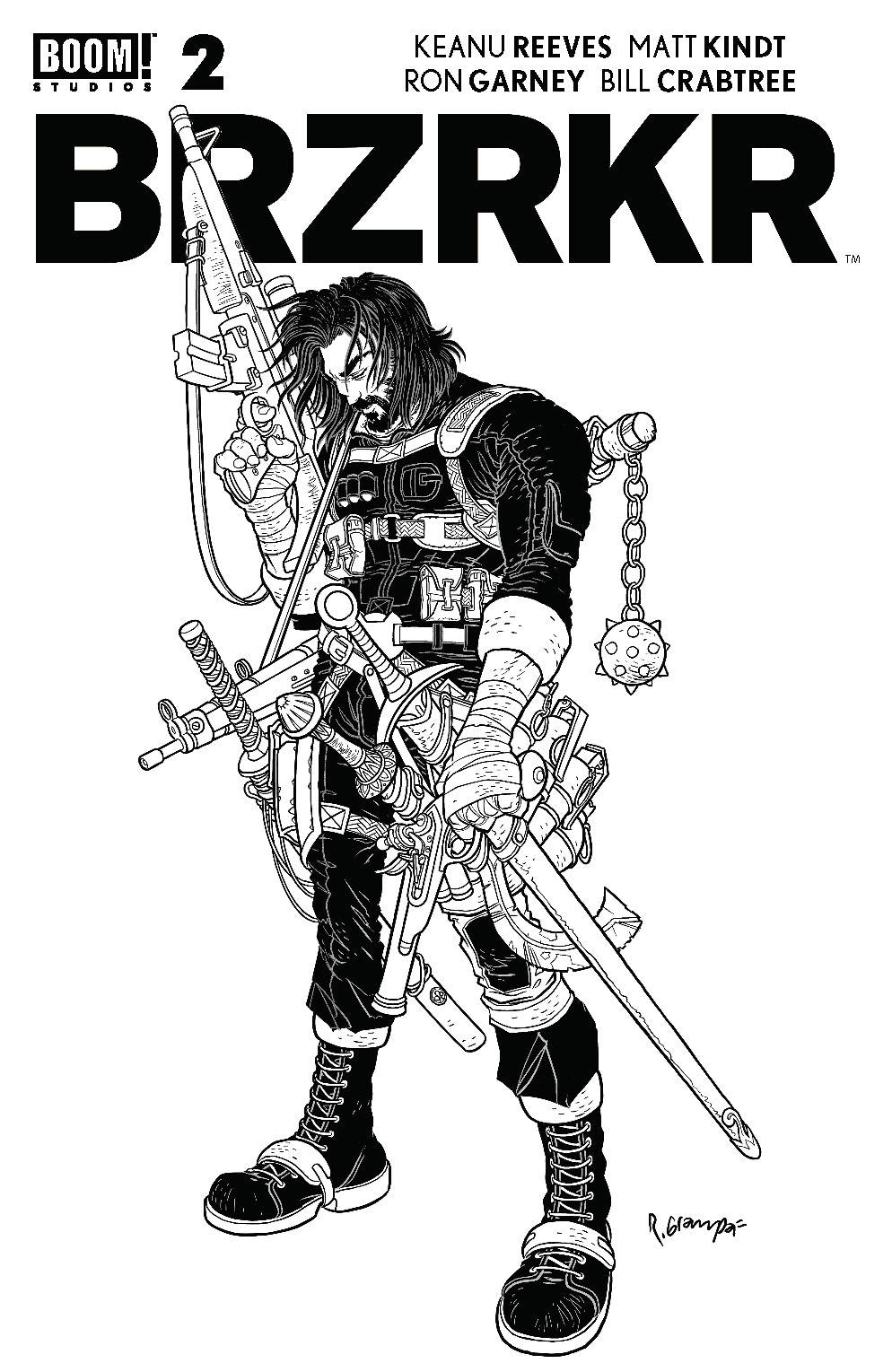 Brzrkr (Berzerker) #2 1:20 Rafael Grampa Sketch Secret Variant (Mr) (04/28/2021) Boom