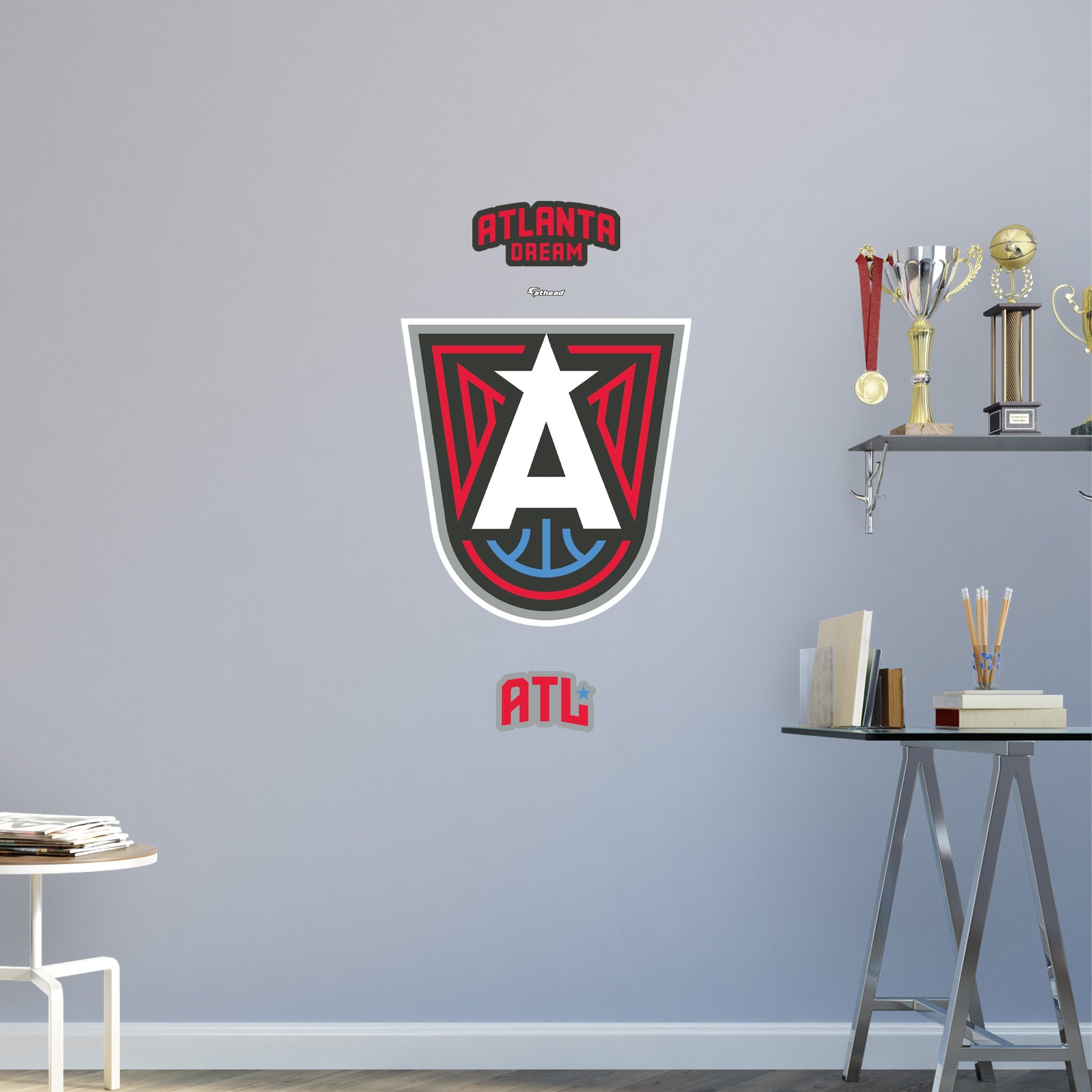 Atlanta Dream - RealBig Logo Collection - Official WNBA - Reusable Vinyl Wall Decals