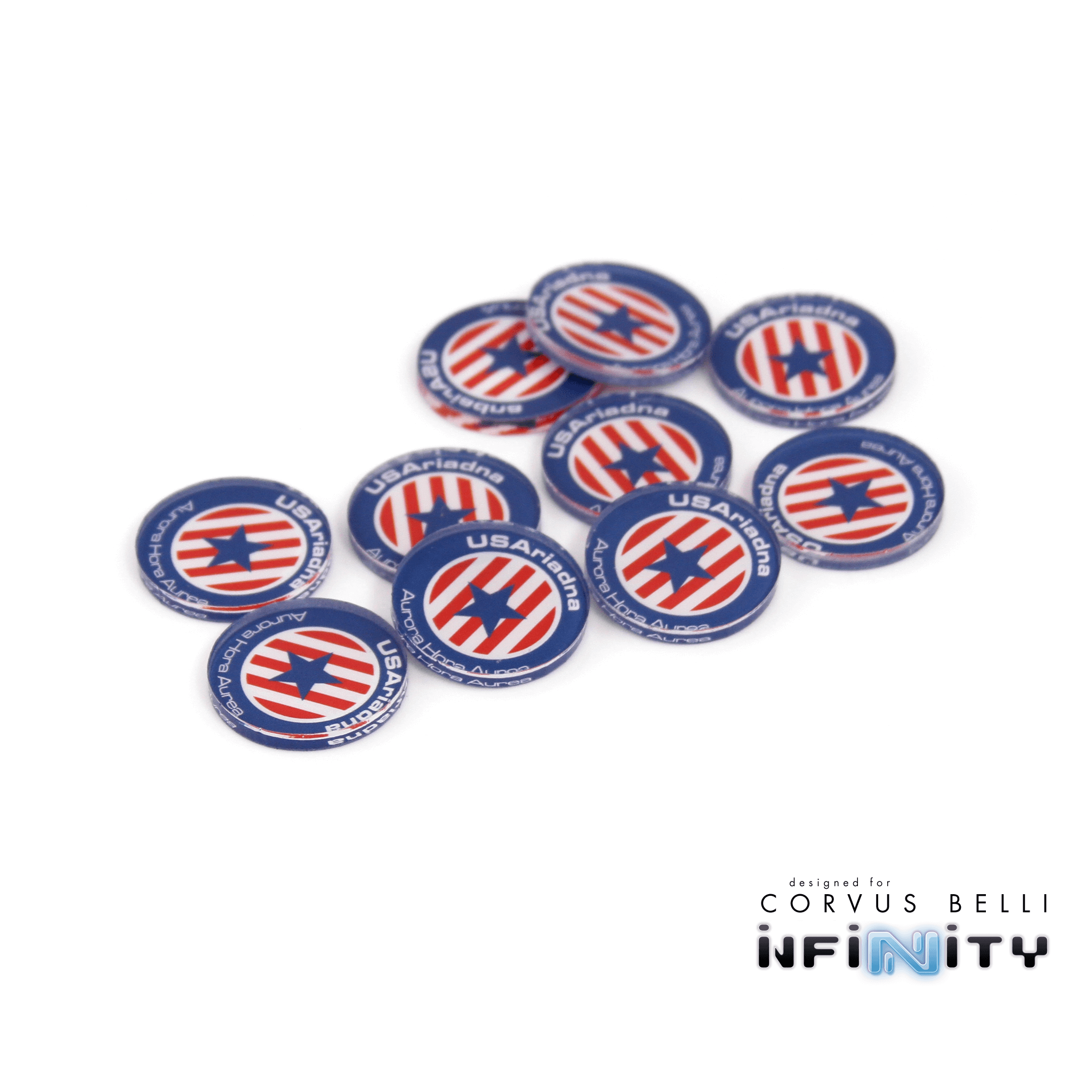 Full Color Infinity Faction Markers, 25mm (Bag of 10)