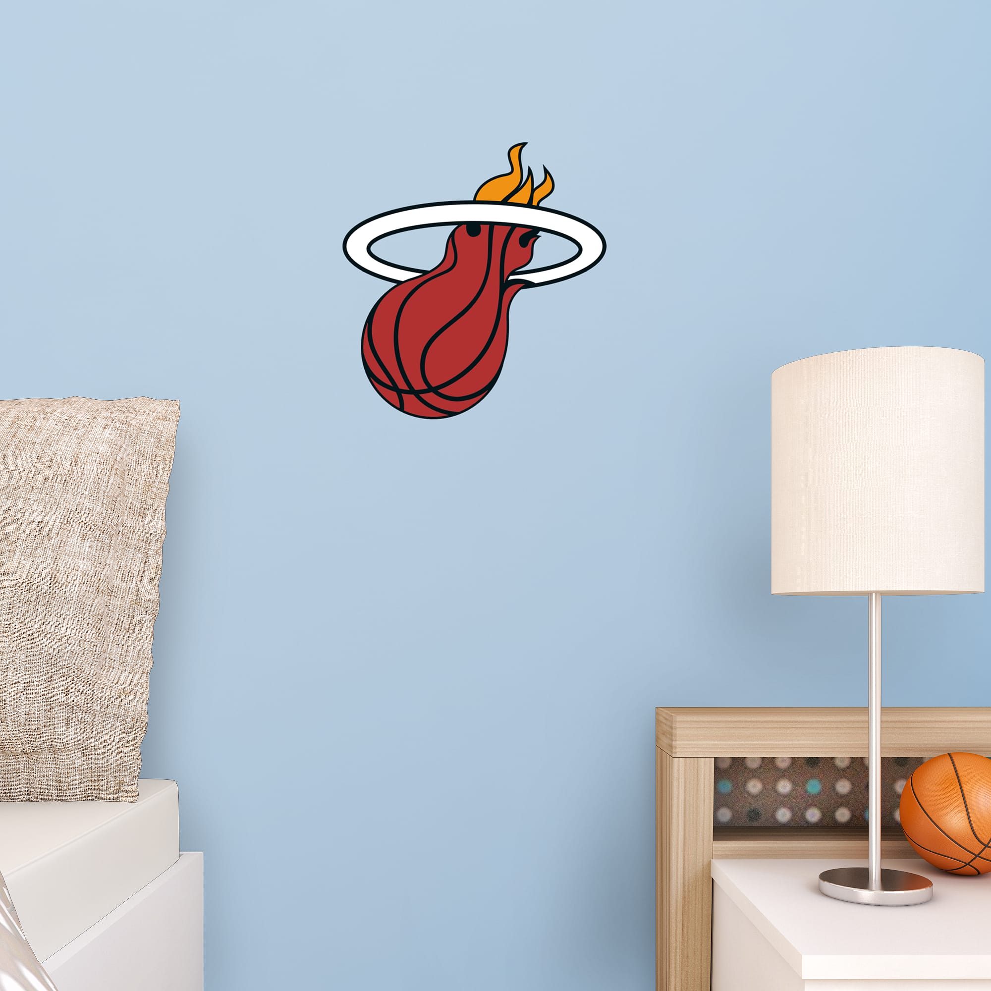 Miami Heat - RealBig Logo Collection - Official NBA - Reusable Vinyl Wall Decals