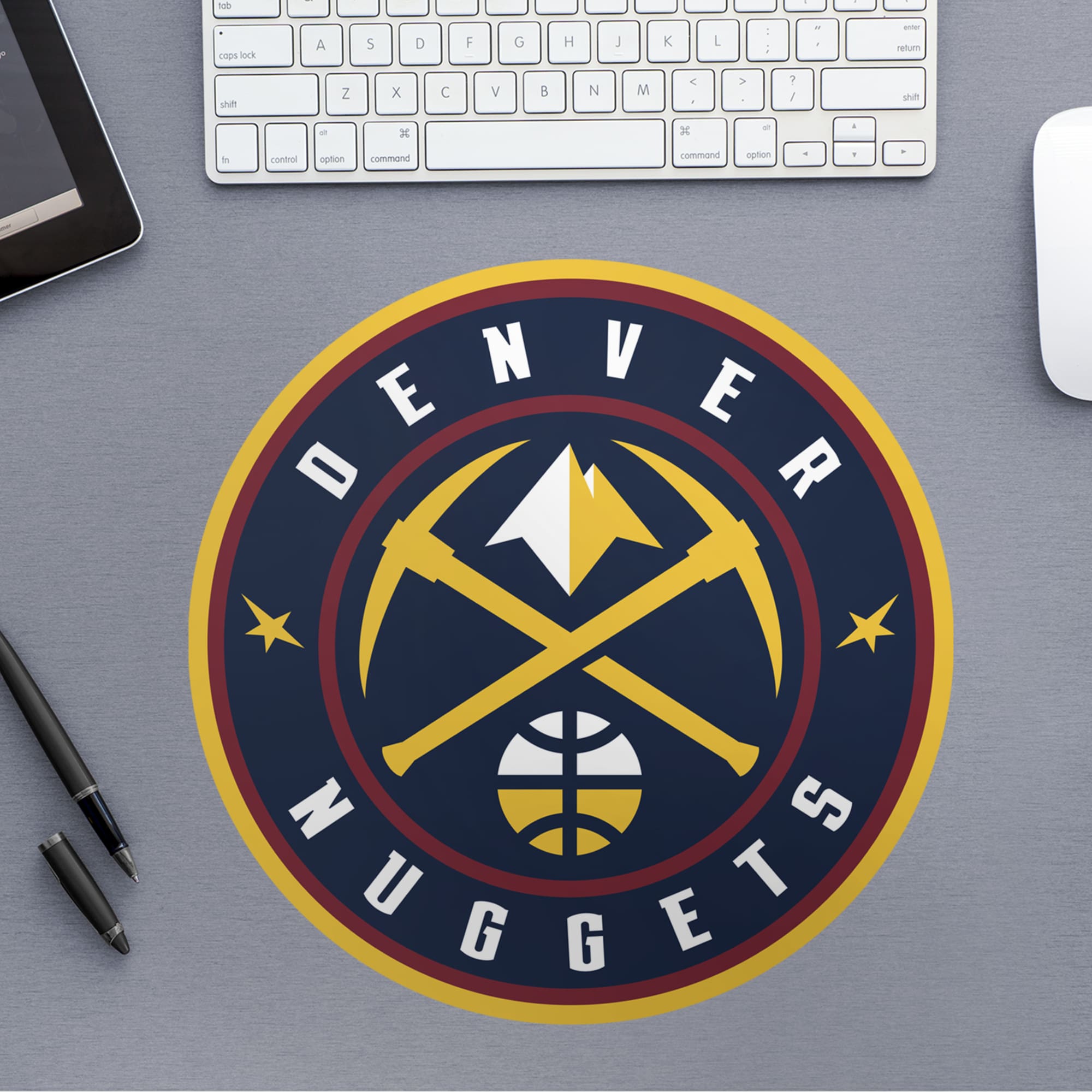 Denver Nuggets - RealBig Logo Collection - Official NBA - Reusable Vinyl Wall Decals