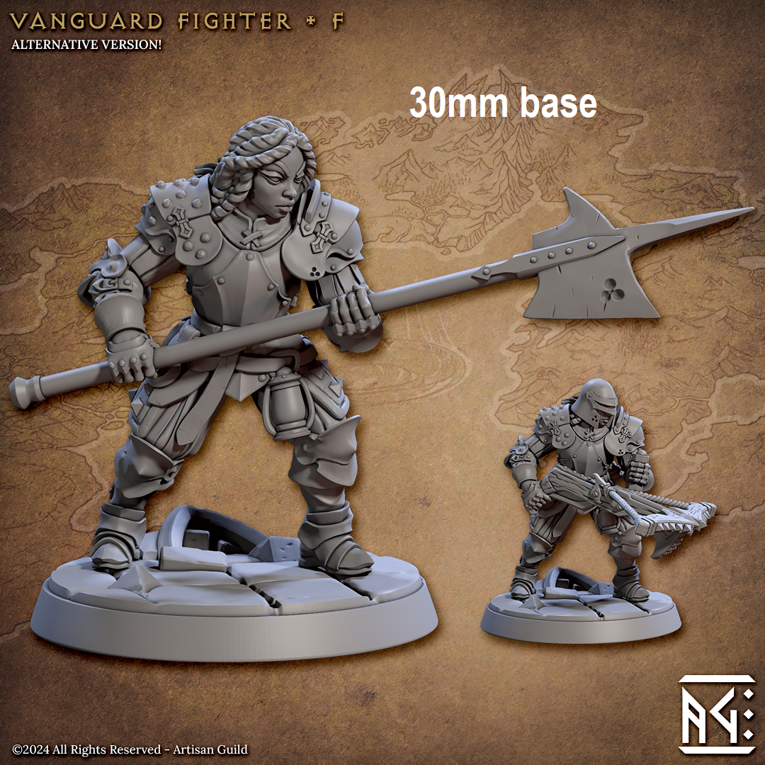 Vanguard Fighter: Base Sculpt F (Female Human Fighter)
