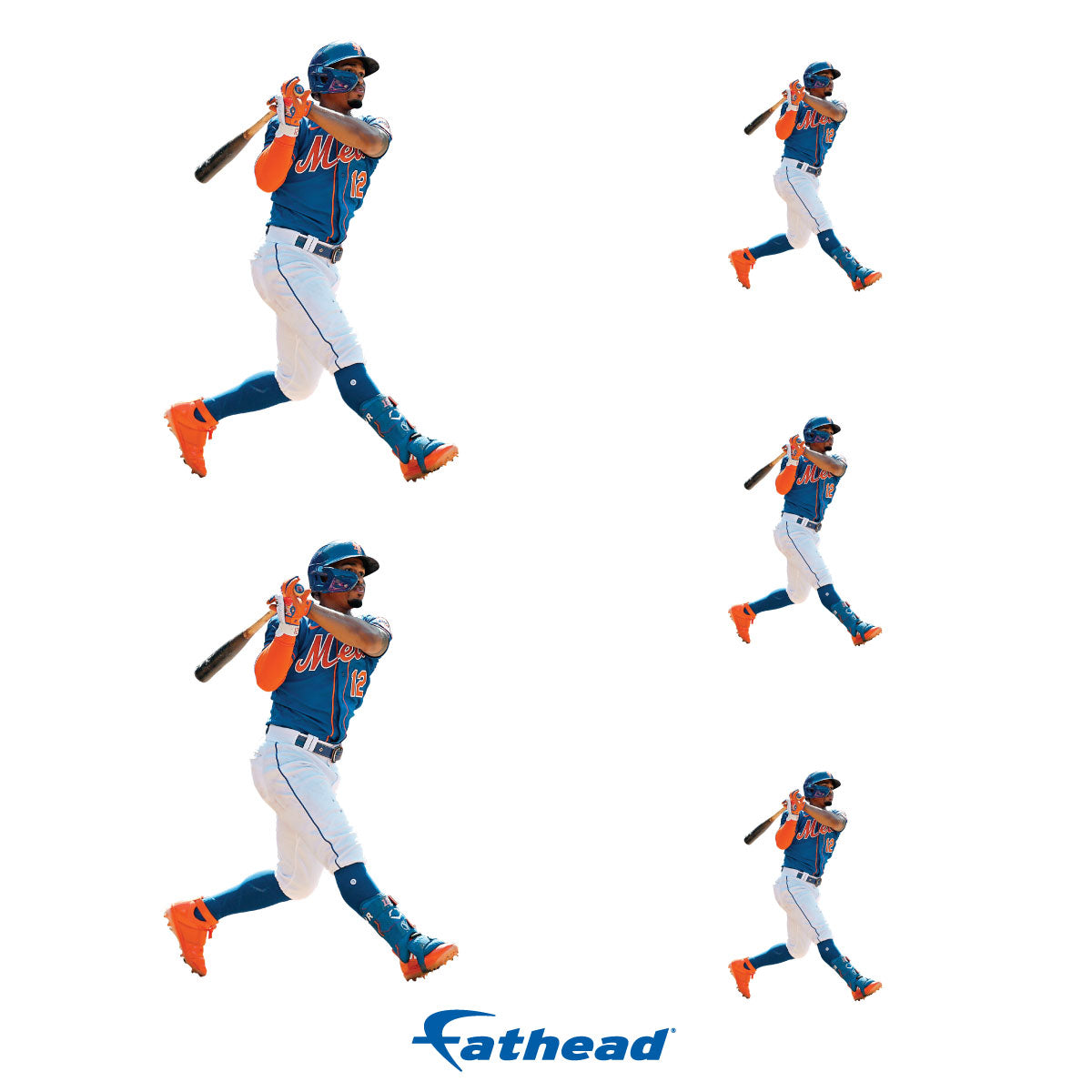Francisco Lindor - 5 Player Minis (Mixed Sizes) - Official MLB - New York Mets - Reusable Vinyl Decals