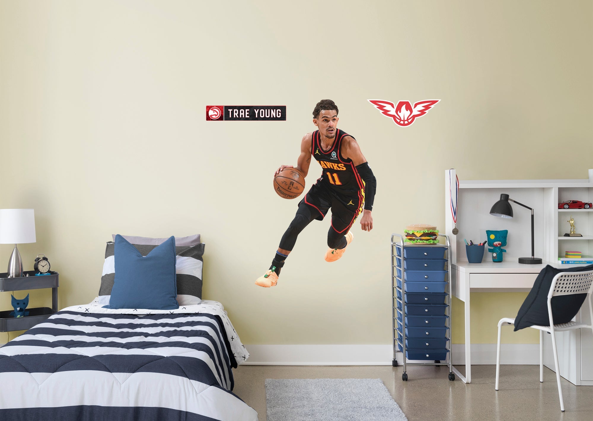 Trae Young - RealBig Statement Collection - Official NBA - Atlanta Hawks - Reusable Vinyl Wall Decals