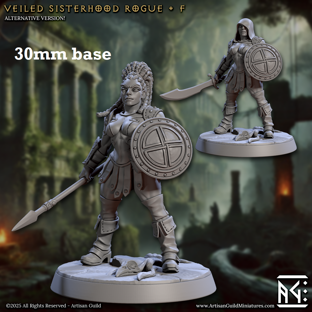 Veiled Sisterhood Rogue: Sculpt F (Female Human Fighter)