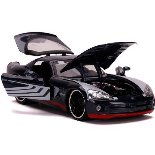 Venom 2008 Dodge Viper SRT10 1:24 Scale Die-Cast Metal Vehicle with Figure