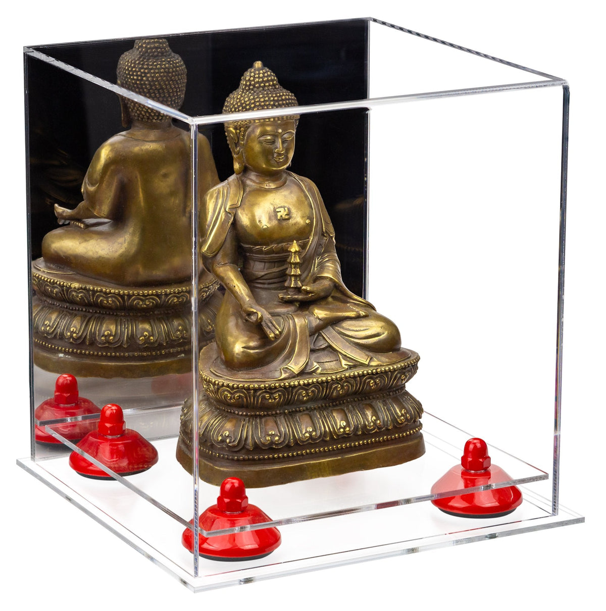 Acrylic Versatile Display Case 8 X 8 X 8.5 Mirror No Wall Mount (A015/V03)