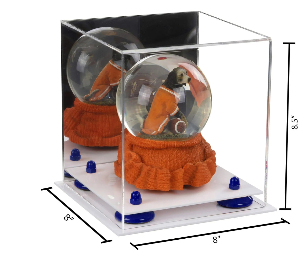Acrylic Versatile Display Case 8 X 8 X 8.5 Mirror No Wall Mount (A015/V03)