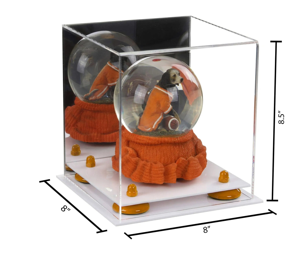 Acrylic Versatile Display Case 8 X 8 X 8.5 Mirror No Wall Mount (A015/V03)