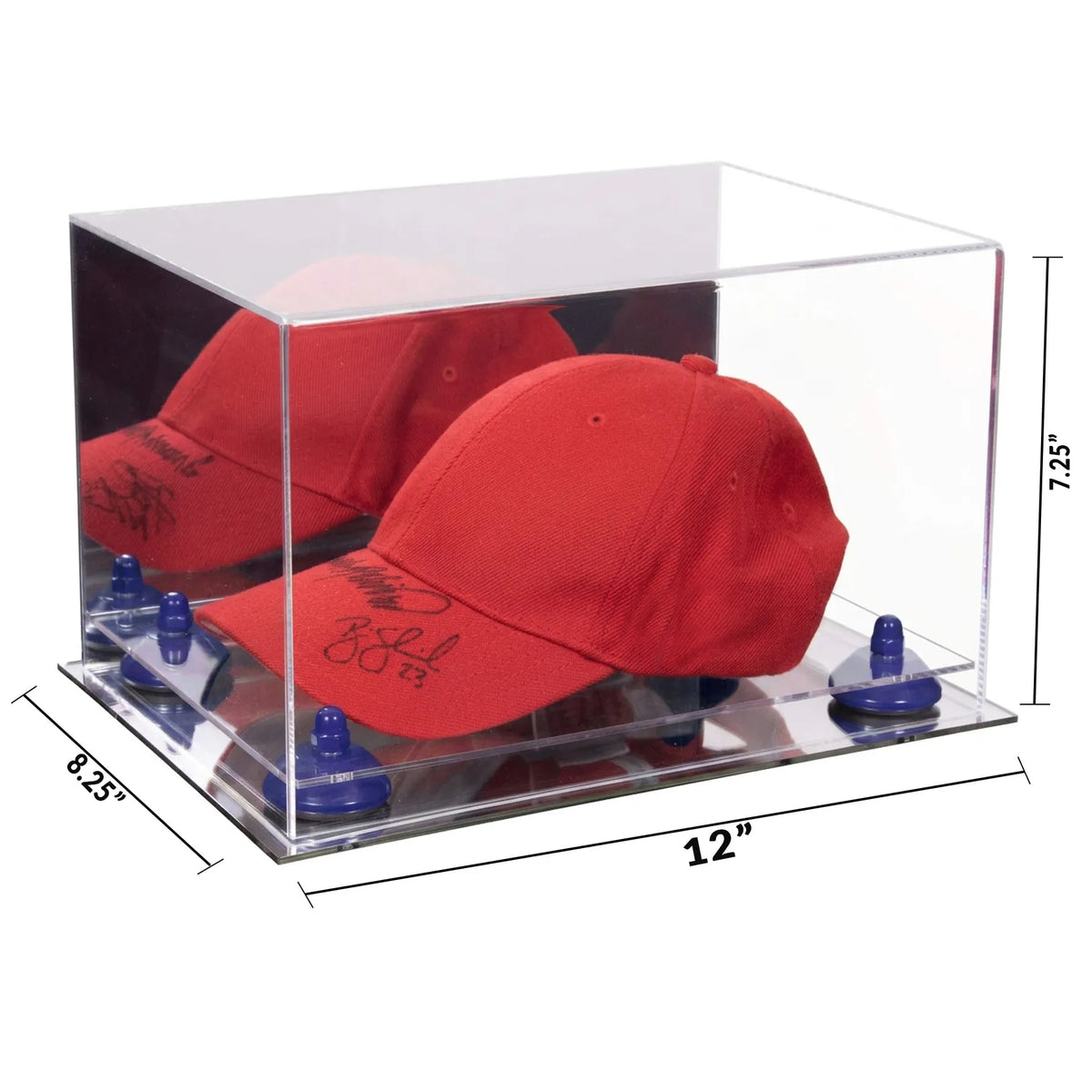 Versatile Display Case - Rectangle Box 12 x 8.25 x 7.25 - Mirror No Wall Mounts (A018/V40)