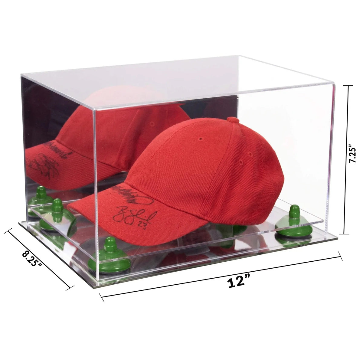 Versatile Display Case - Rectangle Box 12 x 8.25 x 7.25 - Mirror No Wall Mounts (A018/V40)