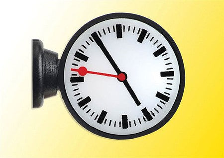 Viessmann 1383 HO Scale LED Lighted Horizontal-Mount Platform Clock -- 14-16 Volt AC or DC