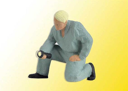 Viessmann 1539 HO Scale Car Mechanic with Working Flashlight -- 14-16 Volt AC or DC