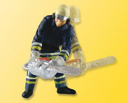 Viessmann 1541 HO Scale Animated Fireman w/Chain Saw -- 14-16 Volt AC or DC