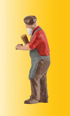 Viessmann 1556 HO Scale Animated Stonemason Figure w/Hammer -- 14-16 Volt AC or DC