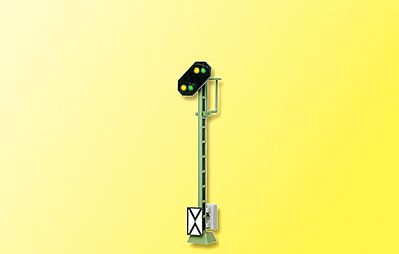 Viessmann 4010 HO Scale German Federal Railways (DB) Type 1969 Daylight Signal - Assembled -- Distant w/4 Aspects