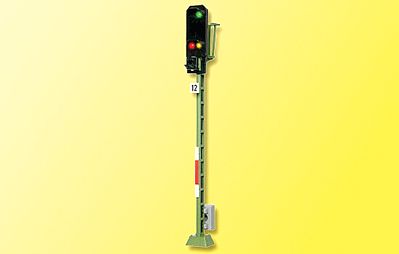 Viessmann 4012 HO Scale German Federal Railways (DB) Type 1969 Daylight Signal - Assembled -- Entry w/3 Aspects