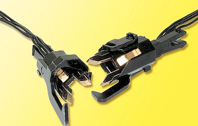 Viessmann 5071 HO Scale Electrically Conductive Couplers w/Wire Lead -- Fits NEM 362 Coupler Pocket, 4-Pole, Max .5A Current pkg(2)