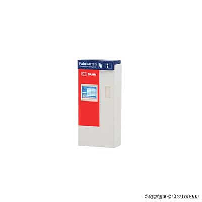 Viessmann 5084 HO Scale Train Station Ticket Machine - Lighted -- German Federal Railways DB