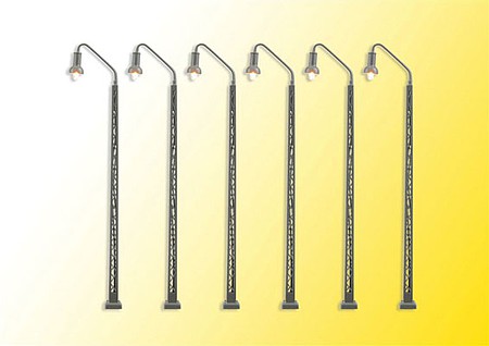 Viessmann 65856 N Scale LED Railway Lamp -- 3-1/8" 8cm Tall pkg(6)