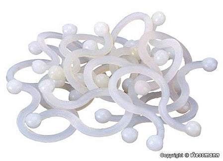Viessmann 6889 HO Scale Omega Clip Wire Ties -- pkg(20)