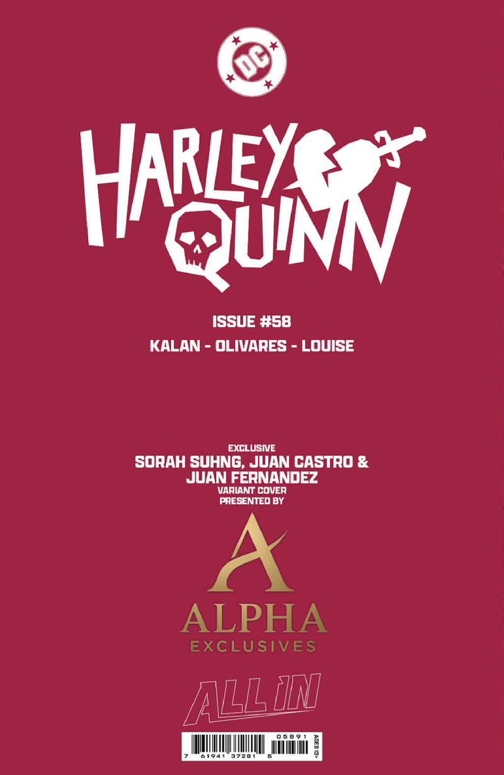 Harley Quinn #58 Sorah Suhng Exclusive Virgin Var (01/28/2026)