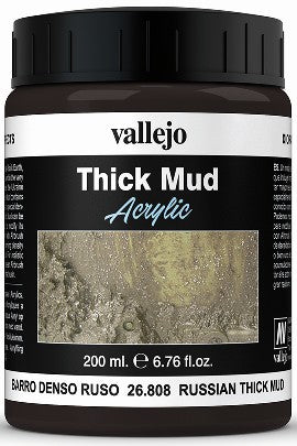 Vallejo 26808 200ml Bottle Russian Thick Mud Diorama FX