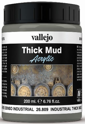 Vallejo 26809 200ml Bottle Industrial Thick Mud Diorama FX