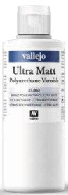 Vallejo 27653 200ml Bottle Ultra Matte Polyurethane Varnish