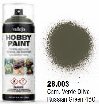 Vallejo 28003 400ml Russian Green 4BO AFV Acrylic Hobby Paint Spray