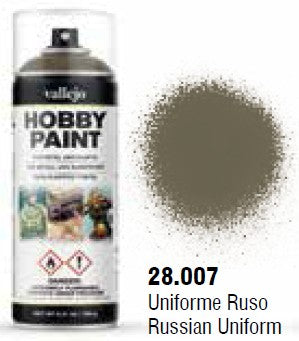 Vallejo 28007 400ml Russian Uniform Infantry Acrylic Hobby Paint Spray