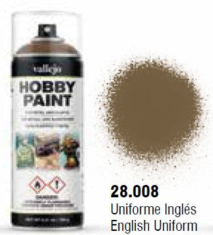 Vallejo 28008 400ml English Uniform Infantry Acrylic Hobby Paint Spray