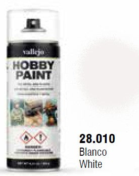 Vallejo 28010 400ml White Primer Acrylic Hobby Paint Spray