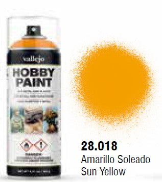 Vallejo 28018 400ml Sun Yellow Fantasy Acrylic Hobby Paint Spray