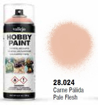 Vallejo 28024 400ml Pale Flesh Fantasy Acrylic Hobby Paint Spray