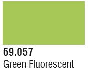 Vallejo 69057 17ml Bottle Green Fluorescent Mecha Color (6/Bx)