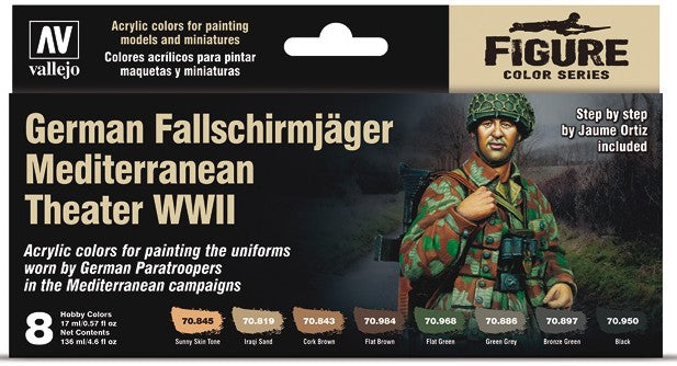 Vallejo 70188 17ml Bottle WWII German Fallschirmjager Mediterranean Theater Unif