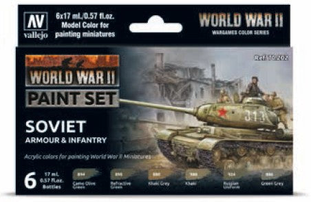 Vallejo 70202 17ml. Bottle WWII Soviet Armour & Infantry Wargames Model Color Pa