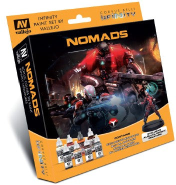 Vallejo 70233 17ml Bottle Infinity Nomads Miniatures Model Color Paint Set (8 Co