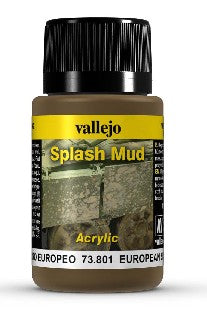 Vallejo 73801 40ml Bottle European Splash Mud Weathering FX