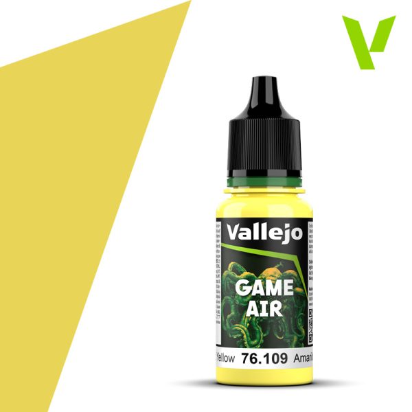 Vallejo 76109 18ml Bottle Toxic Yellow Game Air (6/Bx)