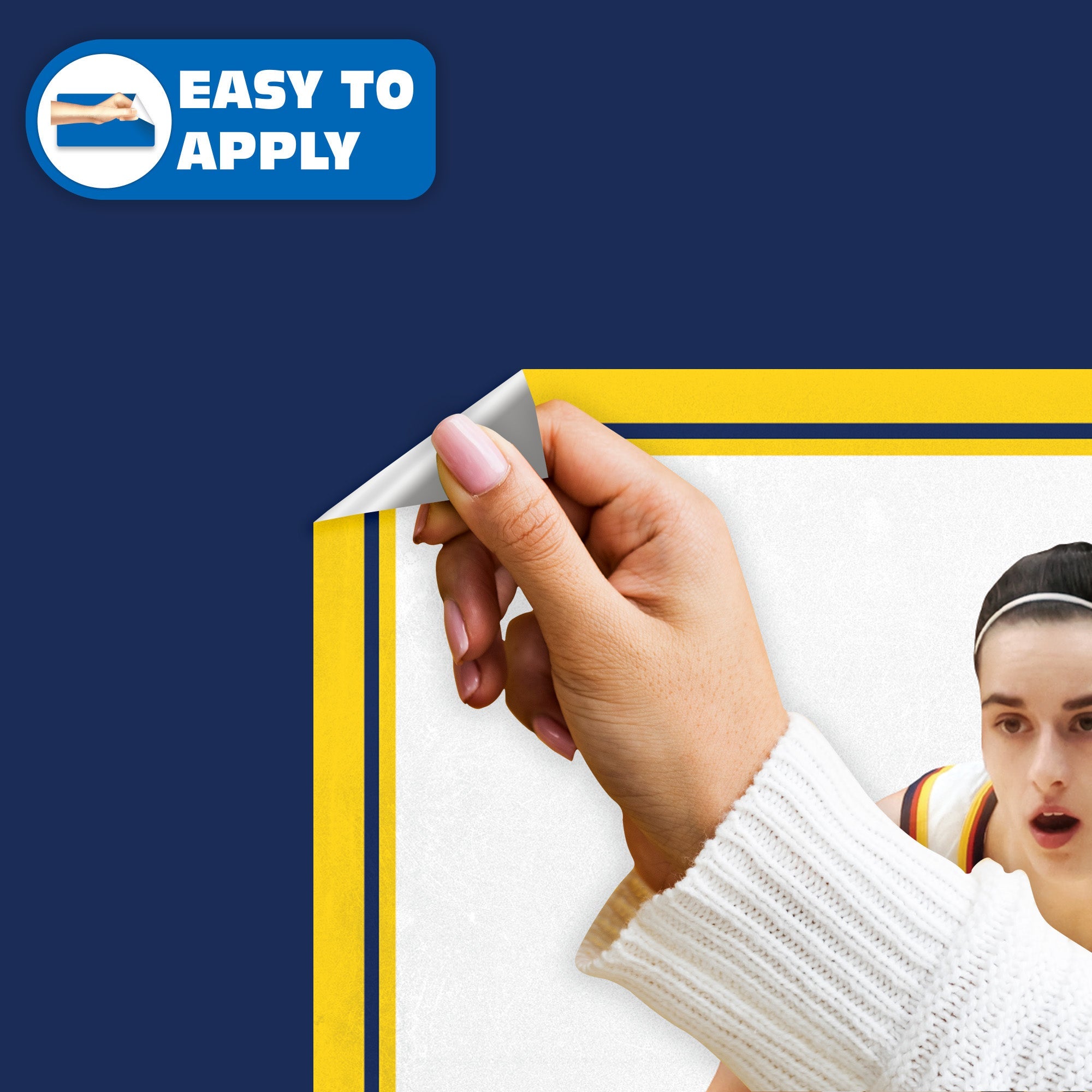 Caitlin Clark - RealBig Game Collection - Official WNBA - Indiana Fever - Reusable Vinyl Wall Decals